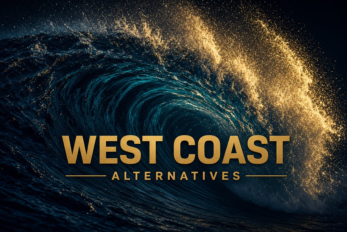 West Coast Alternatives — gold ocean wave